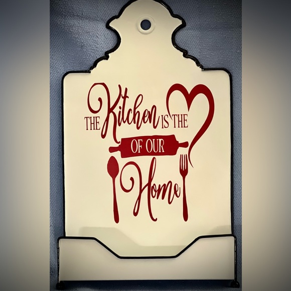 Metal and Vinyl Cookbook Holder/ Recipe holder - Picture 1 of 3